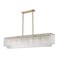 Z-Lite Glacier Linear Chandelier, 7-Light, 11.75 In.W x 53.5 In.L x 11.5 In.H, Modern Gold/Clear 1943-53L-MGLD - alternate 4